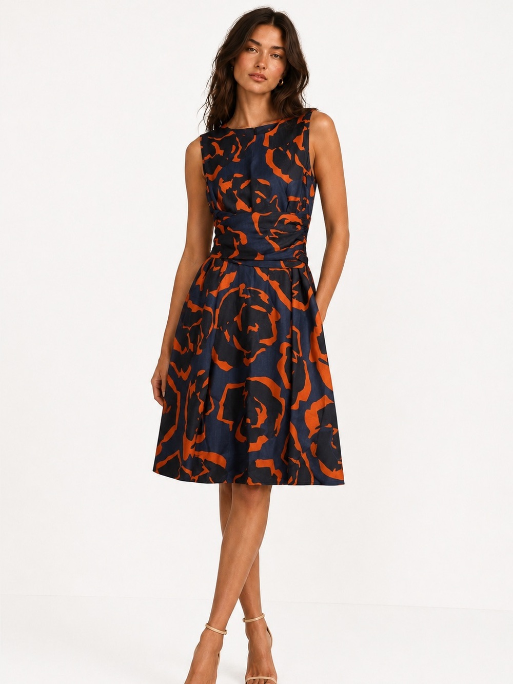 Hobbs London Linen Dress US 4